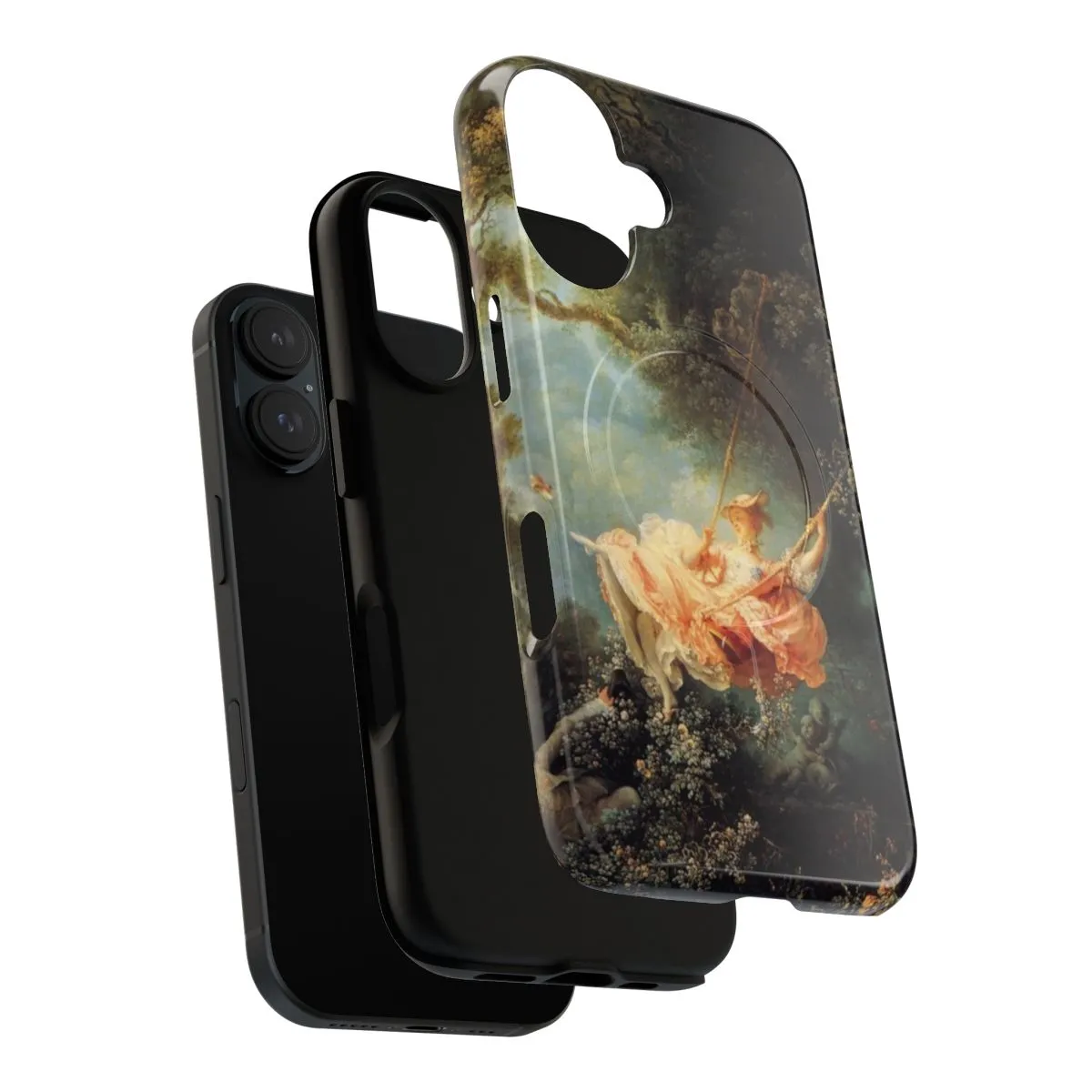Artistic Magnetic Tough Phone Case Featuring Fragonard's The Swing