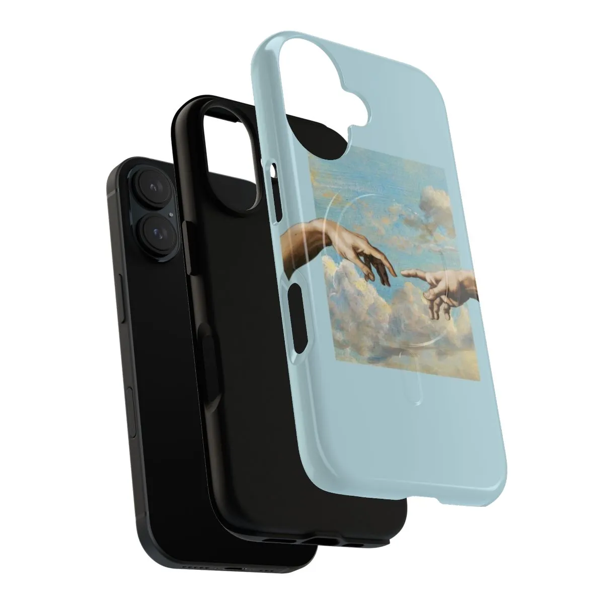 Artistic Magnetic Tough Phone Case - Michelangelo Inspired Design