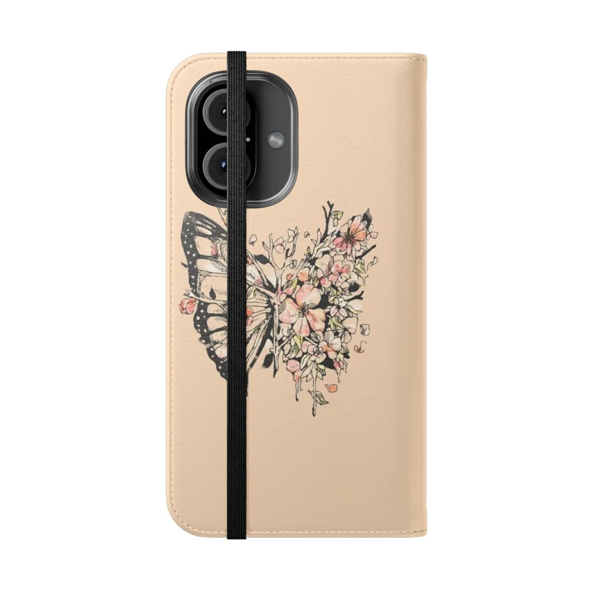 Artistic Nature Inspired Flip Cover Phone Case