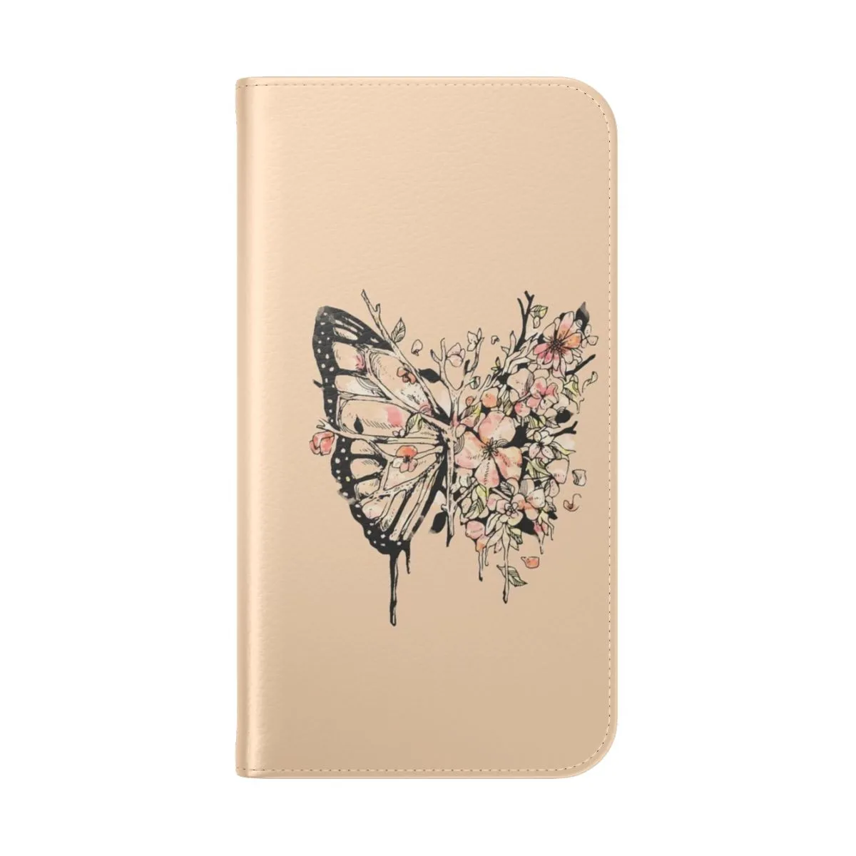Artistic Nature Inspired Flip Cover Phone Case