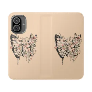 Artistic Nature Inspired Flip Cover Phone Case