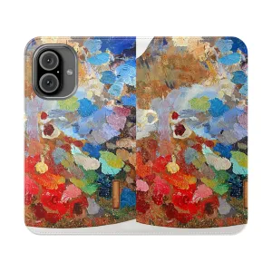 Artistic Palette Inspired Flip Cover Phone Case