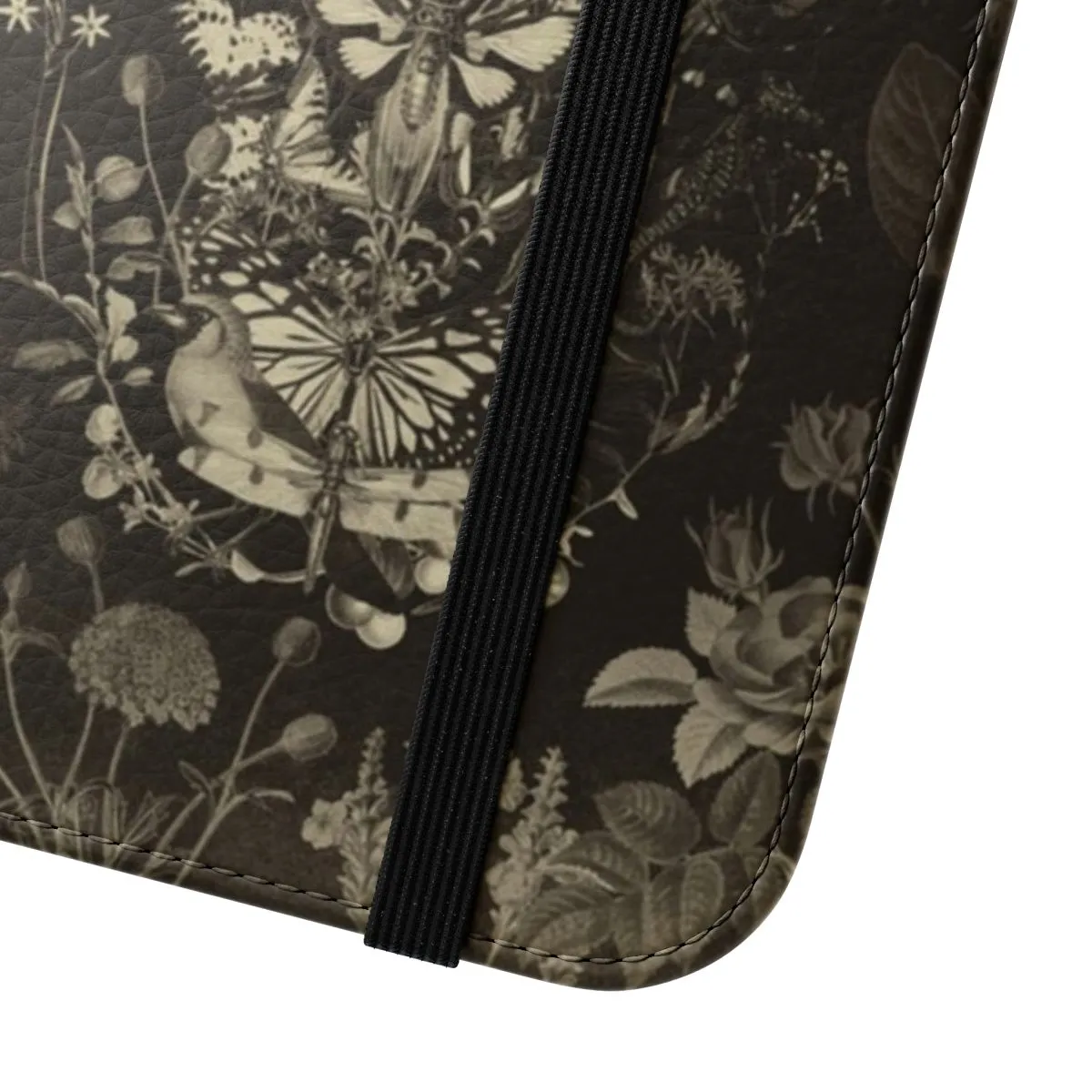 Artistic Skull Patterned Flip Phone Case