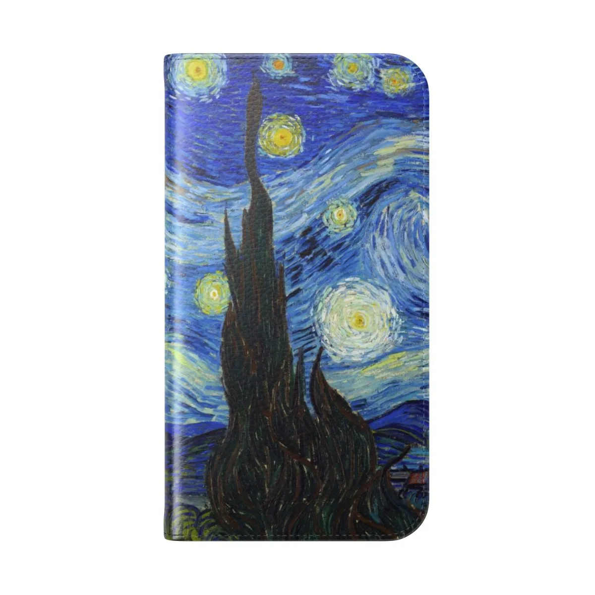 Artistic Starry Night Flip Cover for Smartphones