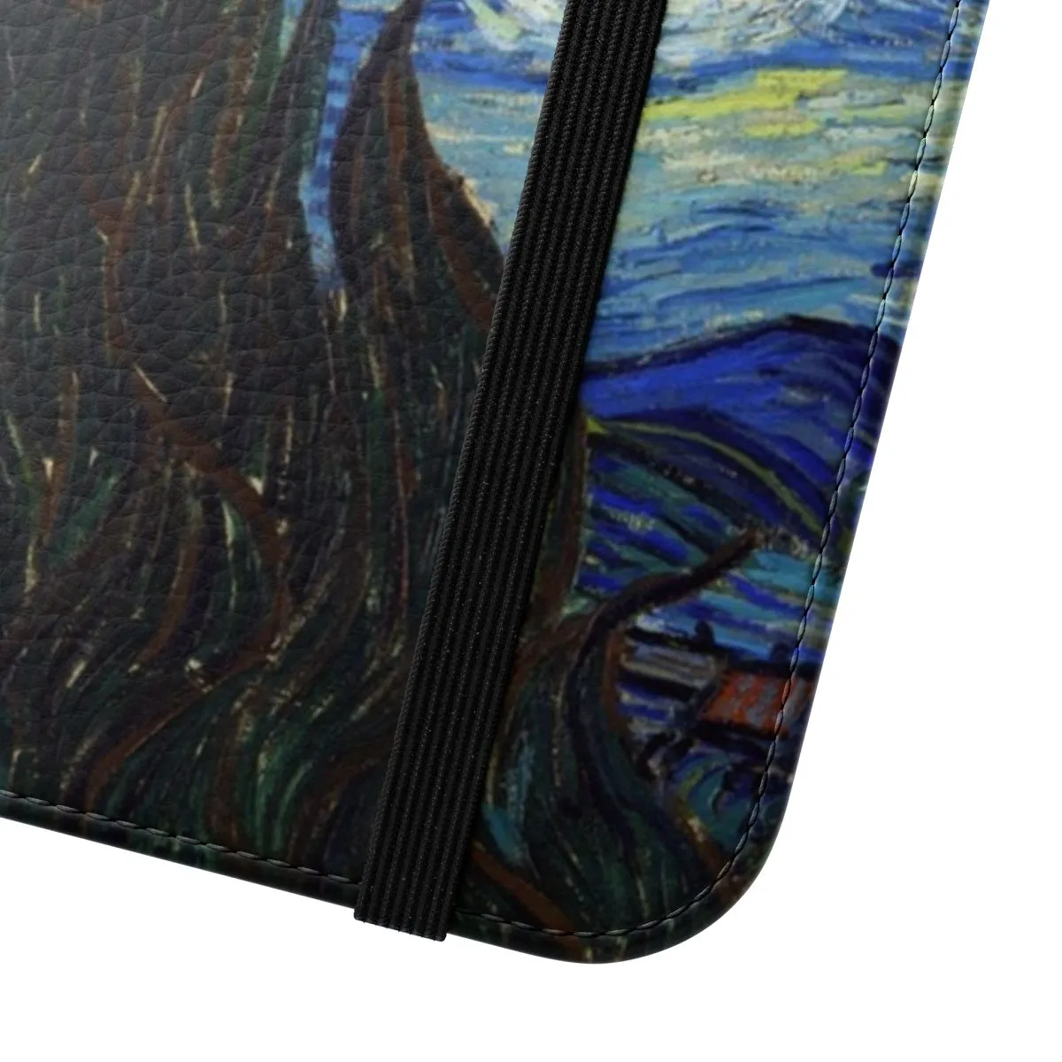 Artistic Starry Night Flip Cover for Smartphones