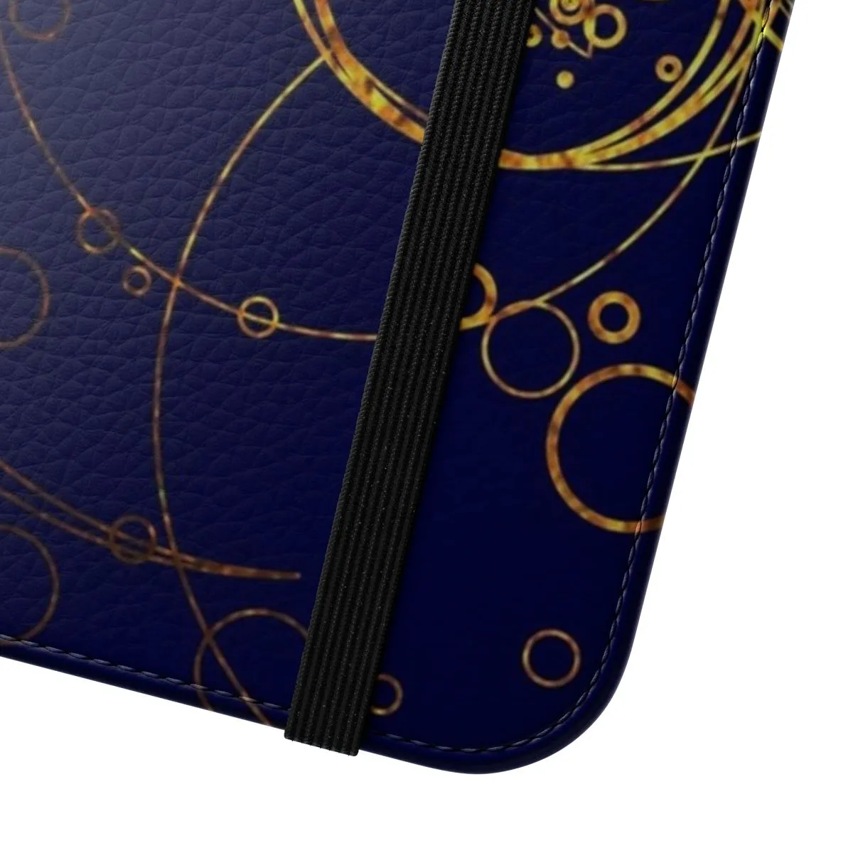Artistic Transparent Flip Cover Phone Case - Time Lord Inspired