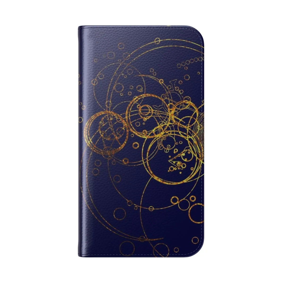 Artistic Transparent Flip Cover Phone Case - Time Lord Inspired