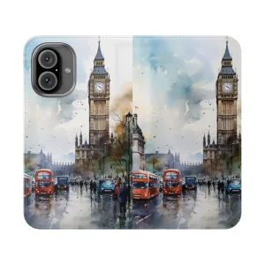 Artistic Watercolor London City Phone Case