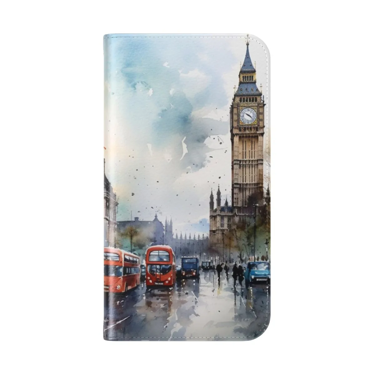 Artistic Watercolor London City Phone Case