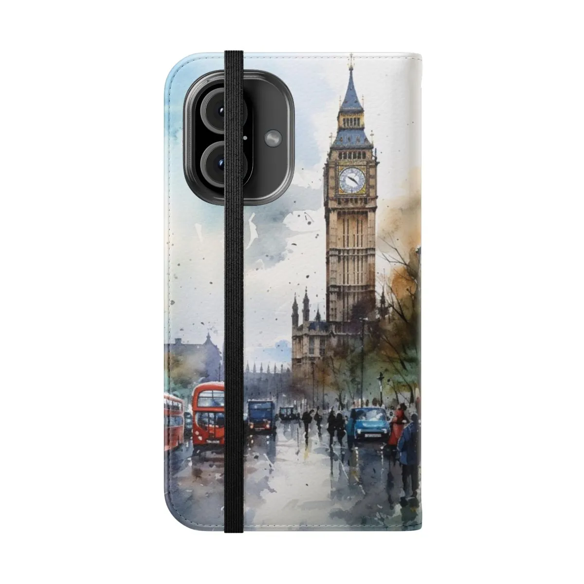 Artistic Watercolor London City Phone Case