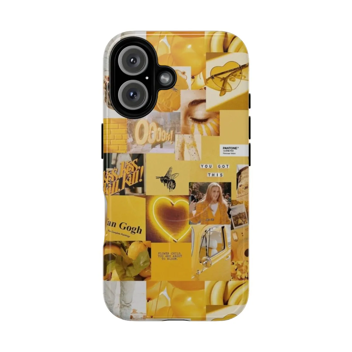 Artistic Yellow Aesthetic Collage Phone Case