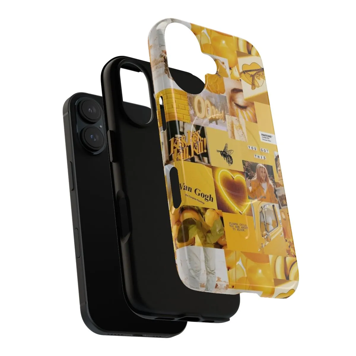 Artistic Yellow Aesthetic Collage Phone Case