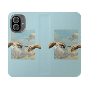 Artsy Aesthetic Flip Cover Phone Case - Michelangelo Inspired Design