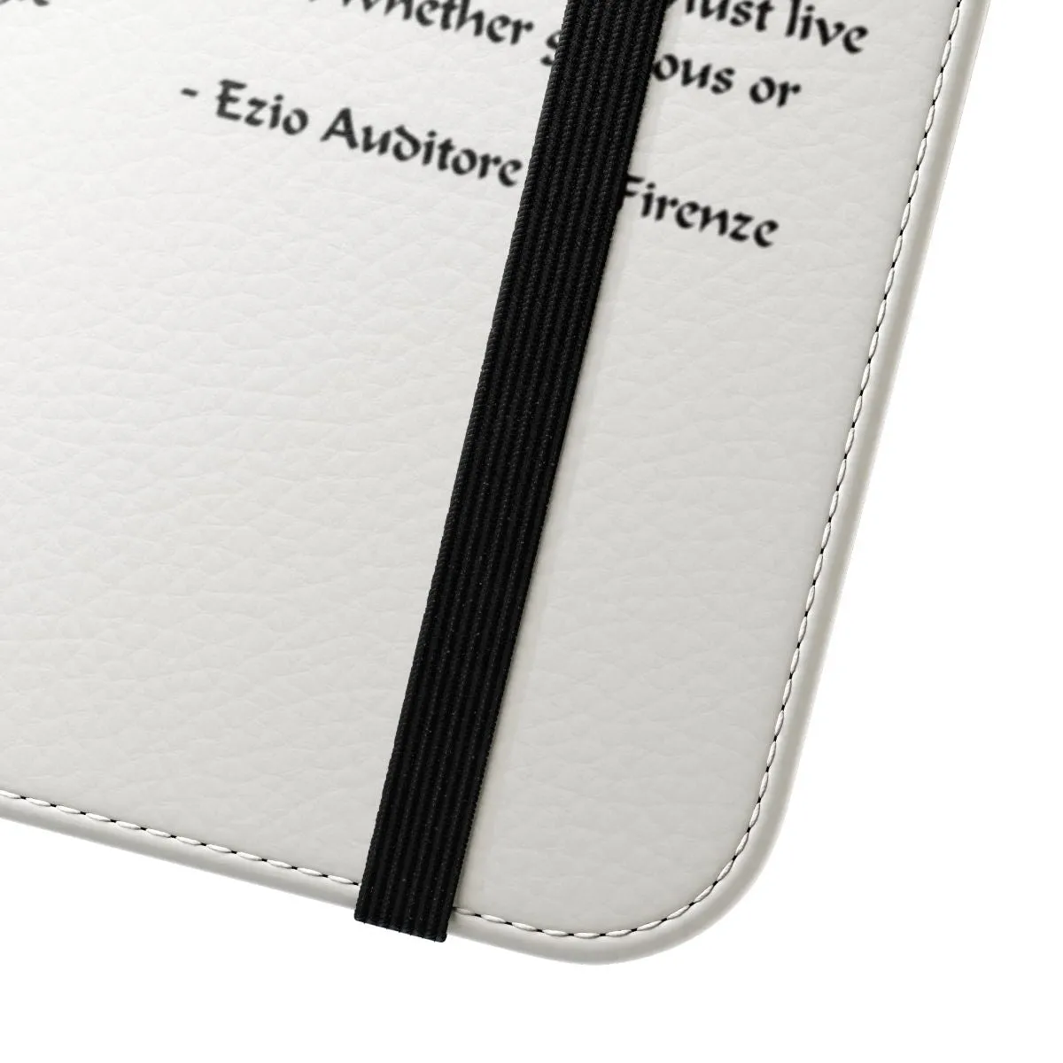 Assassin-Inspired Flip Cover Phone Case: "Nothing is True, Everything is Permitted"