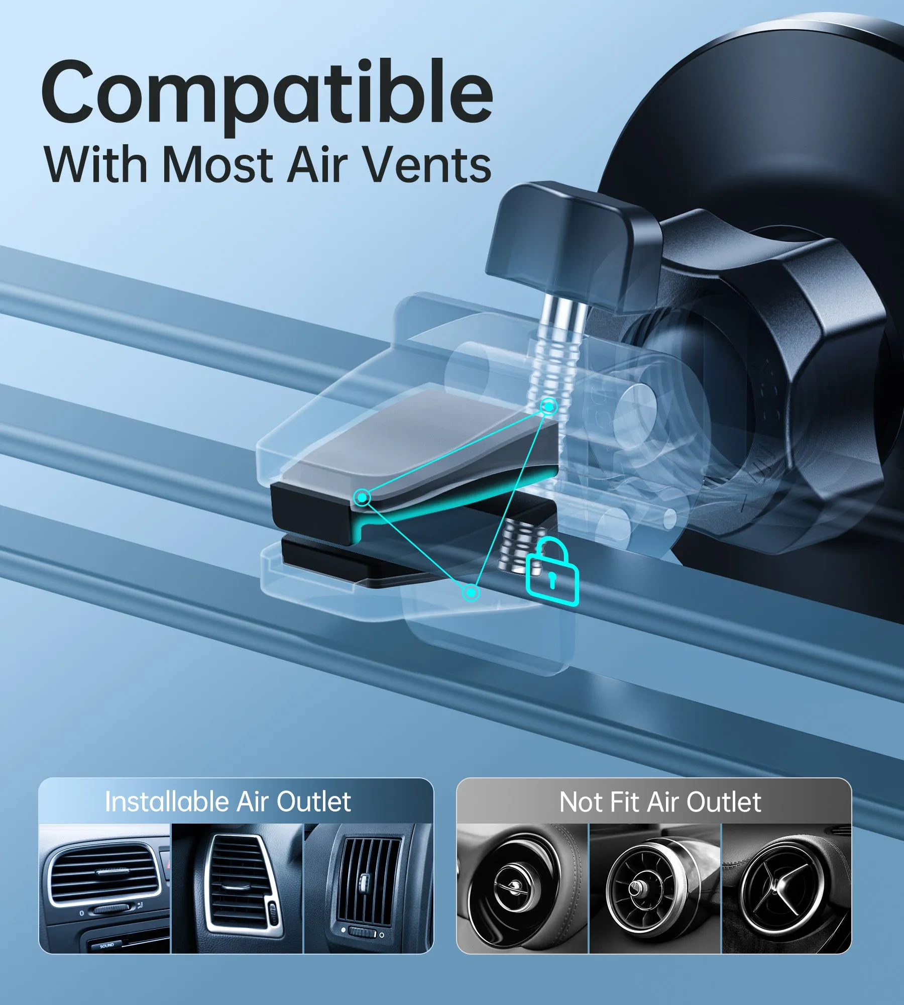 AT0004 Choetech Magnetic Car Air Vent Phone Mount