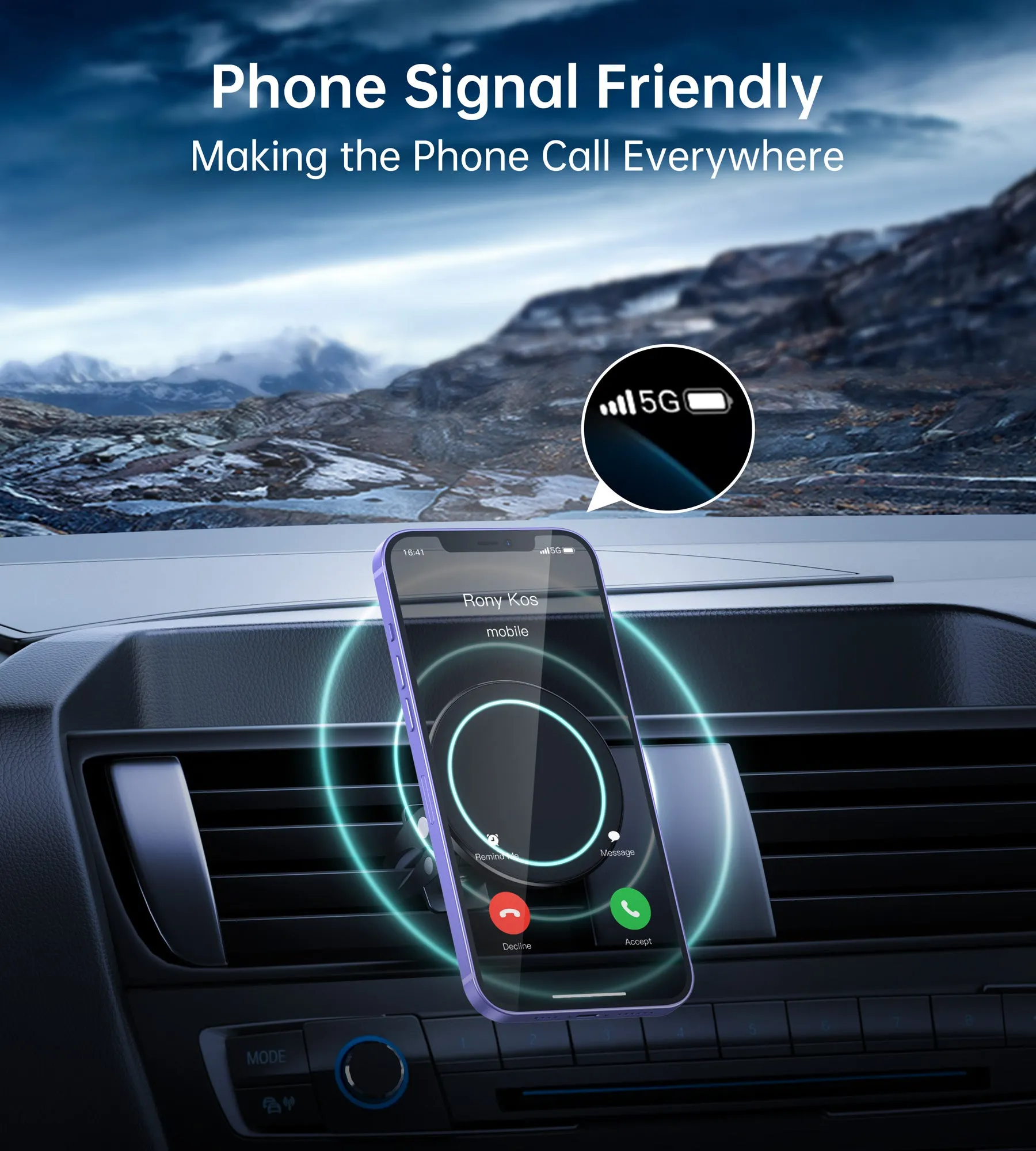 AT0004 Choetech Magnetic Car Air Vent Phone Mount