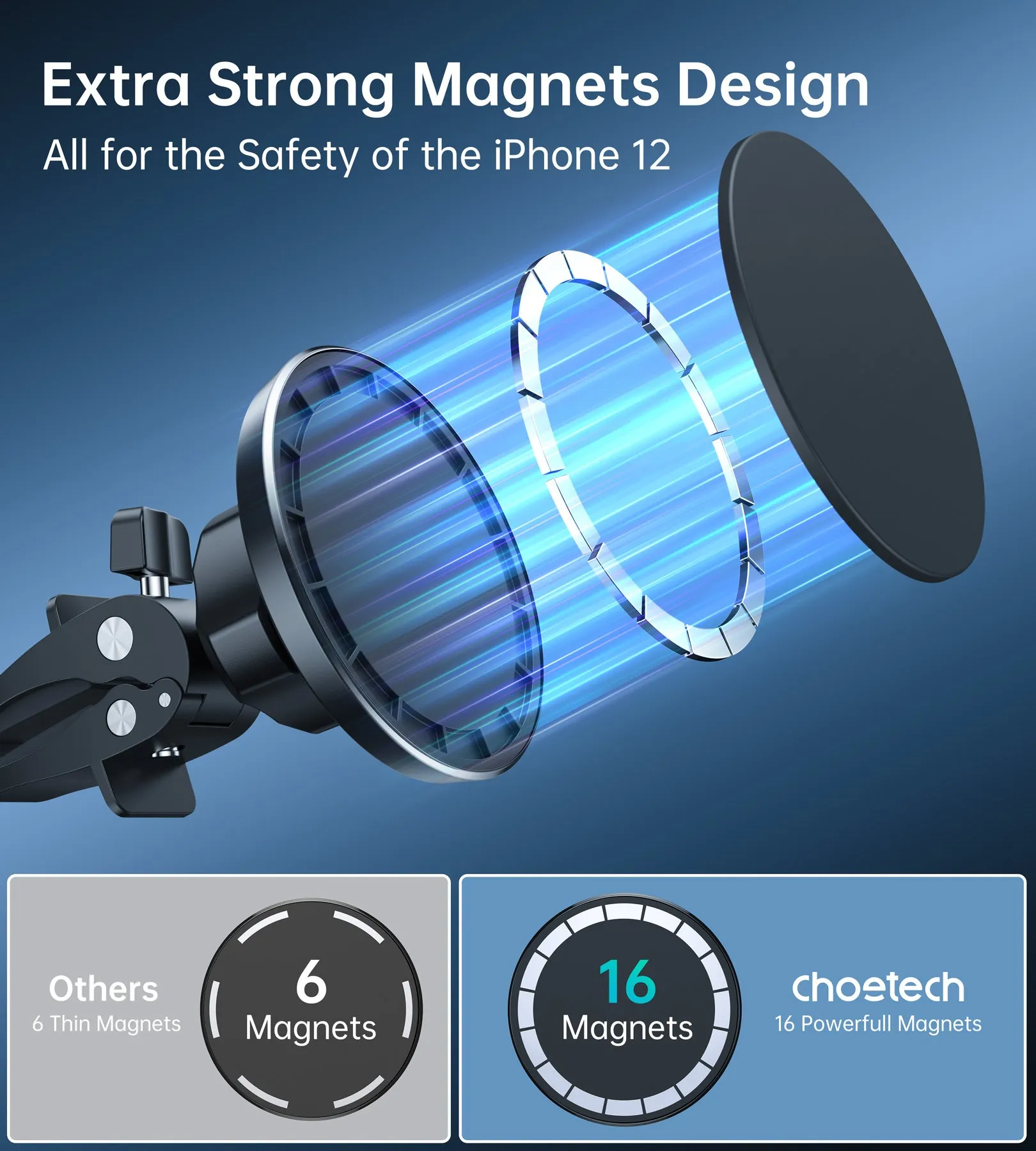AT0004 Choetech Magnetic Car Air Vent Phone Mount