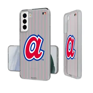 Atlanta Braves 1972-1980 - Cooperstown Collection Pinstripe Clear Phone Case