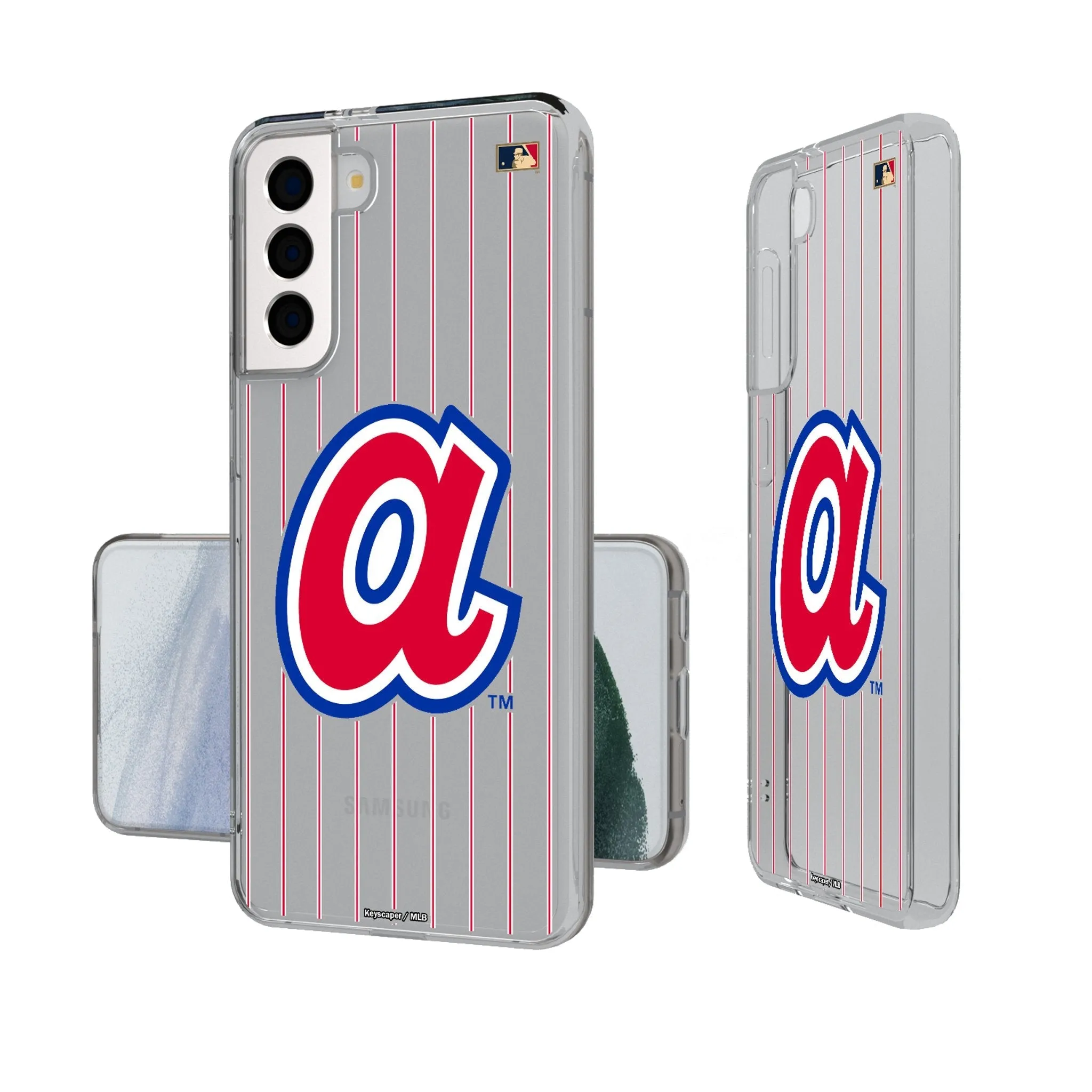 Atlanta Braves 1972-1980 - Cooperstown Collection Pinstripe Clear Phone Case