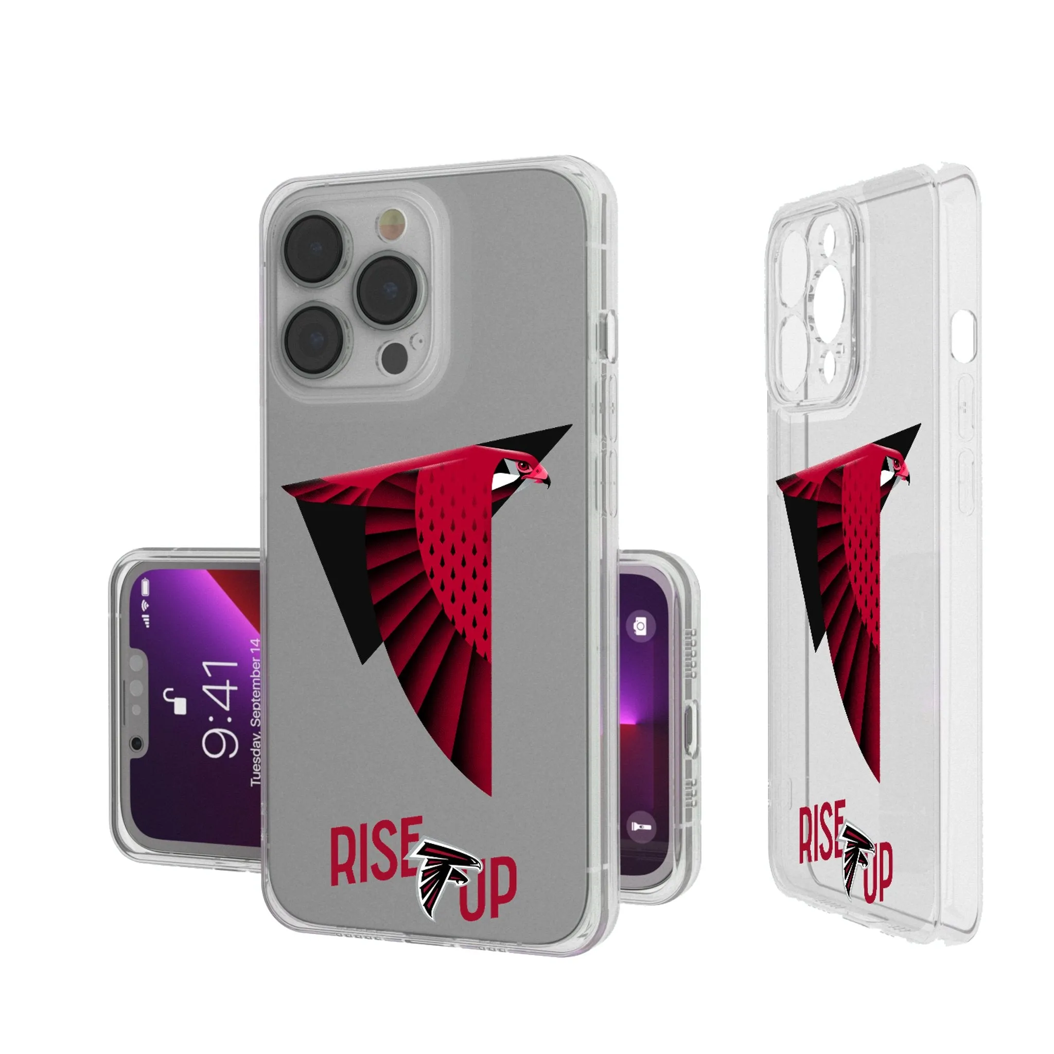Atlanta Falcons 2024 Illustrated Limited Edition Clear Phone Case