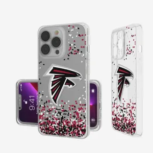 Atlanta Falcons Confetti Clear Phone Case