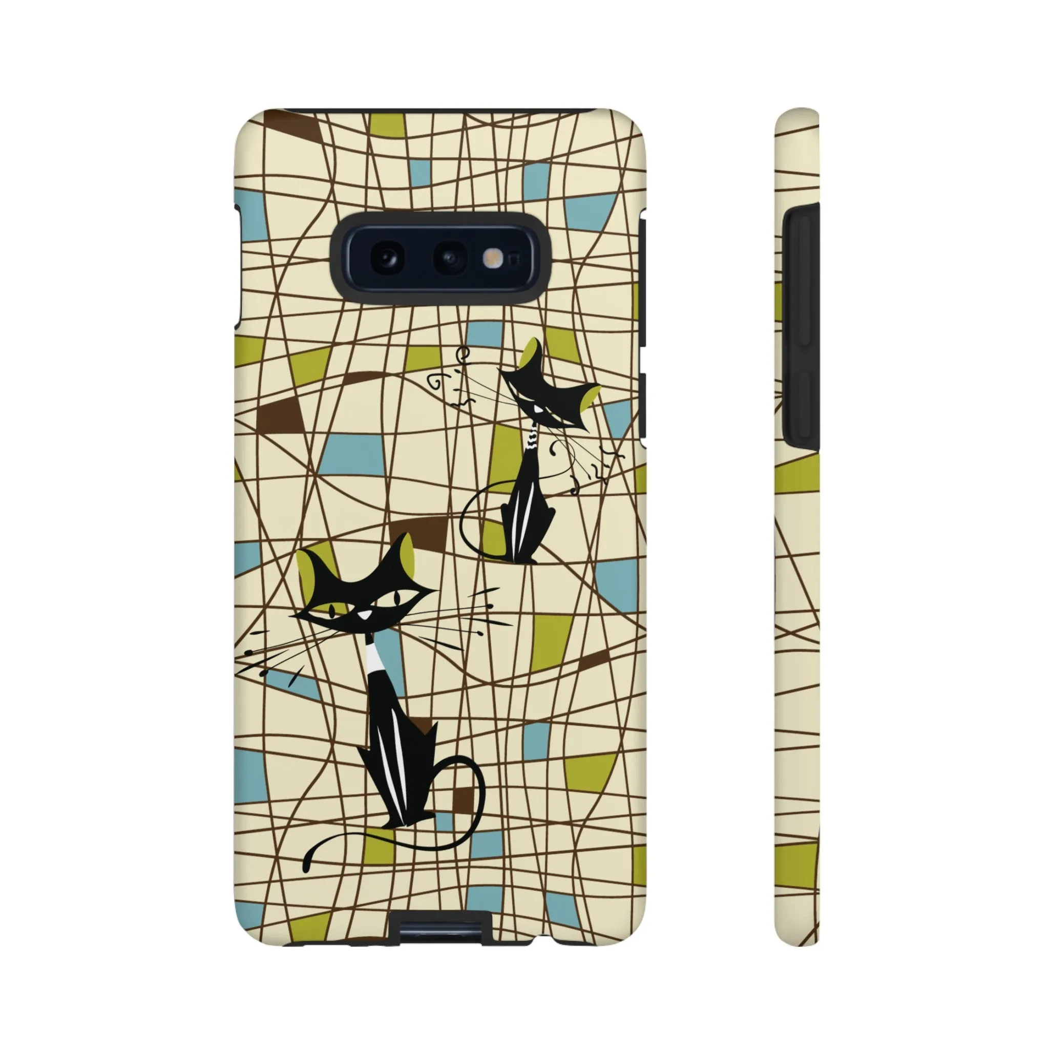 Atomic Cat Mid Century Modern Retro Chic Samsung Galaxy Phone Cases