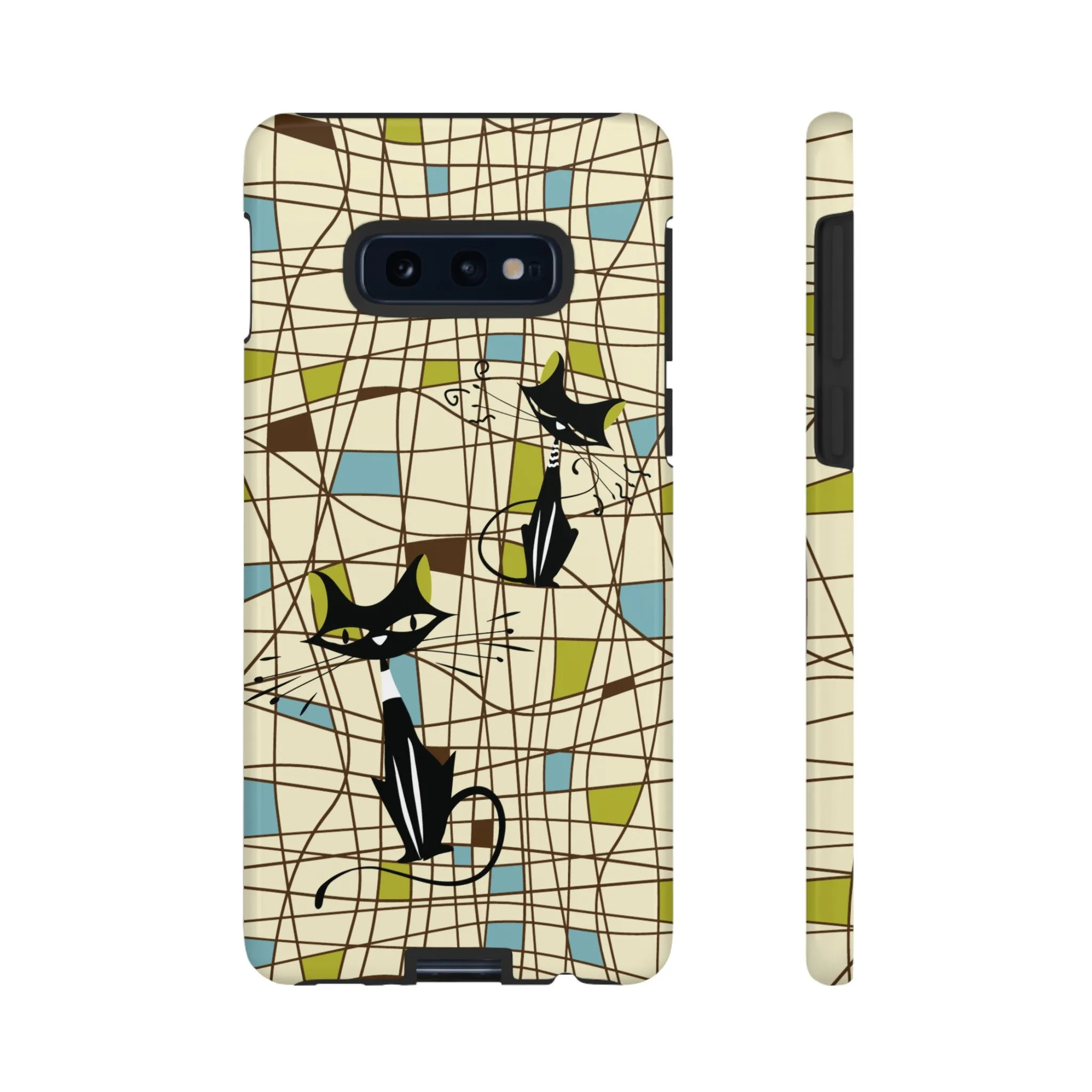 Atomic Cat Mid Century Modern Retro Chic Samsung Galaxy Phone Cases