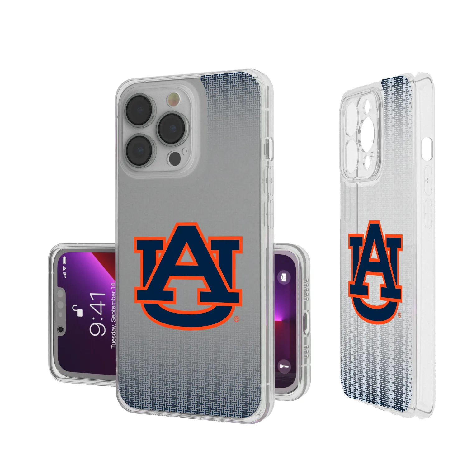 Auburn Tigers Linen Clear Phone Case