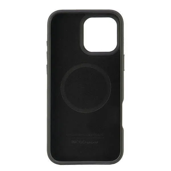 Audi Carbon Fiber Sports Red Circle Hardcase with MagSafe for iPhone 16 Pro Max 6.9" Black/Red - AUS-TPUPCMIP16PM-RSQ/D5-B