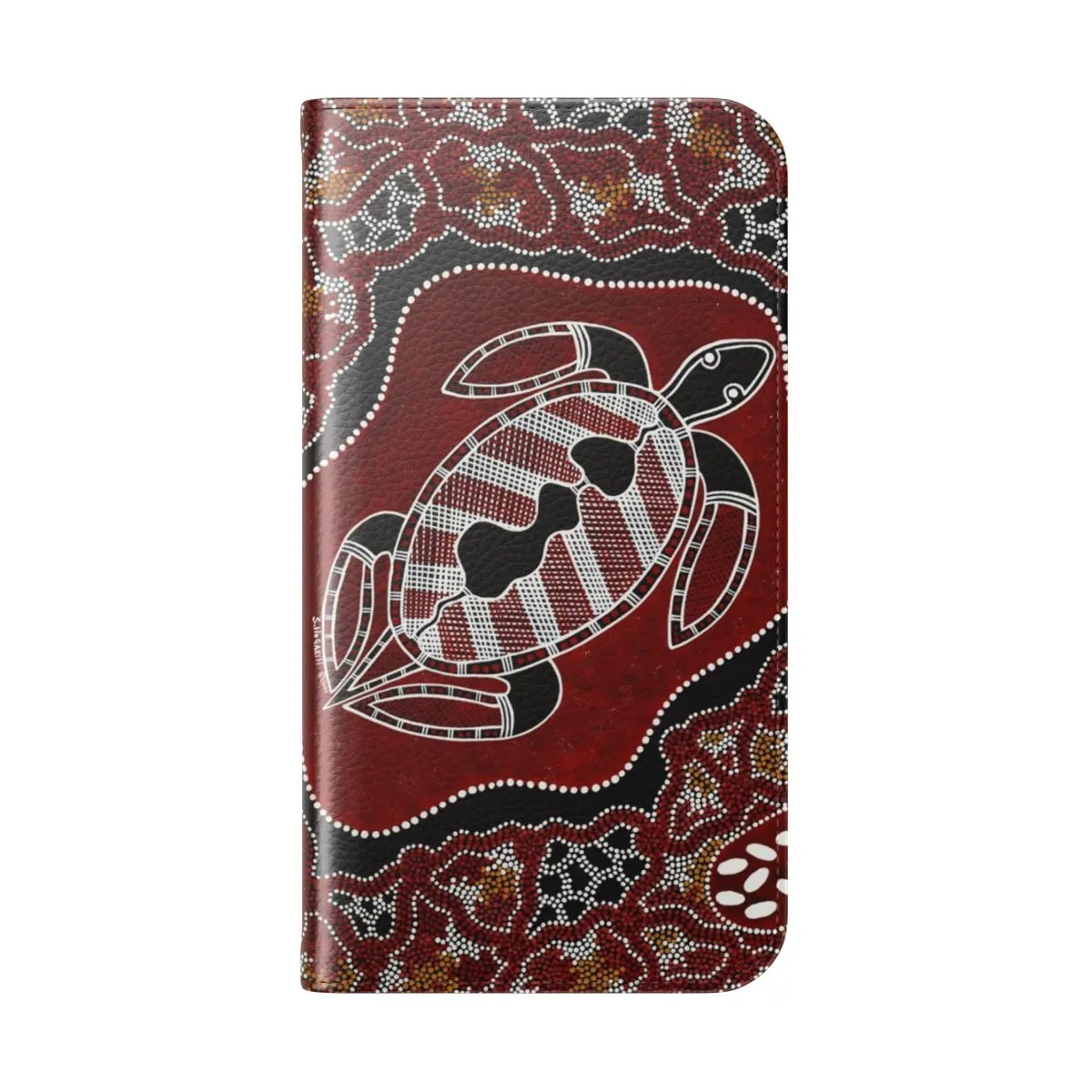 Authentic Aboriginal-Inspired Turtle Dreaming Flip Cover Phone Case