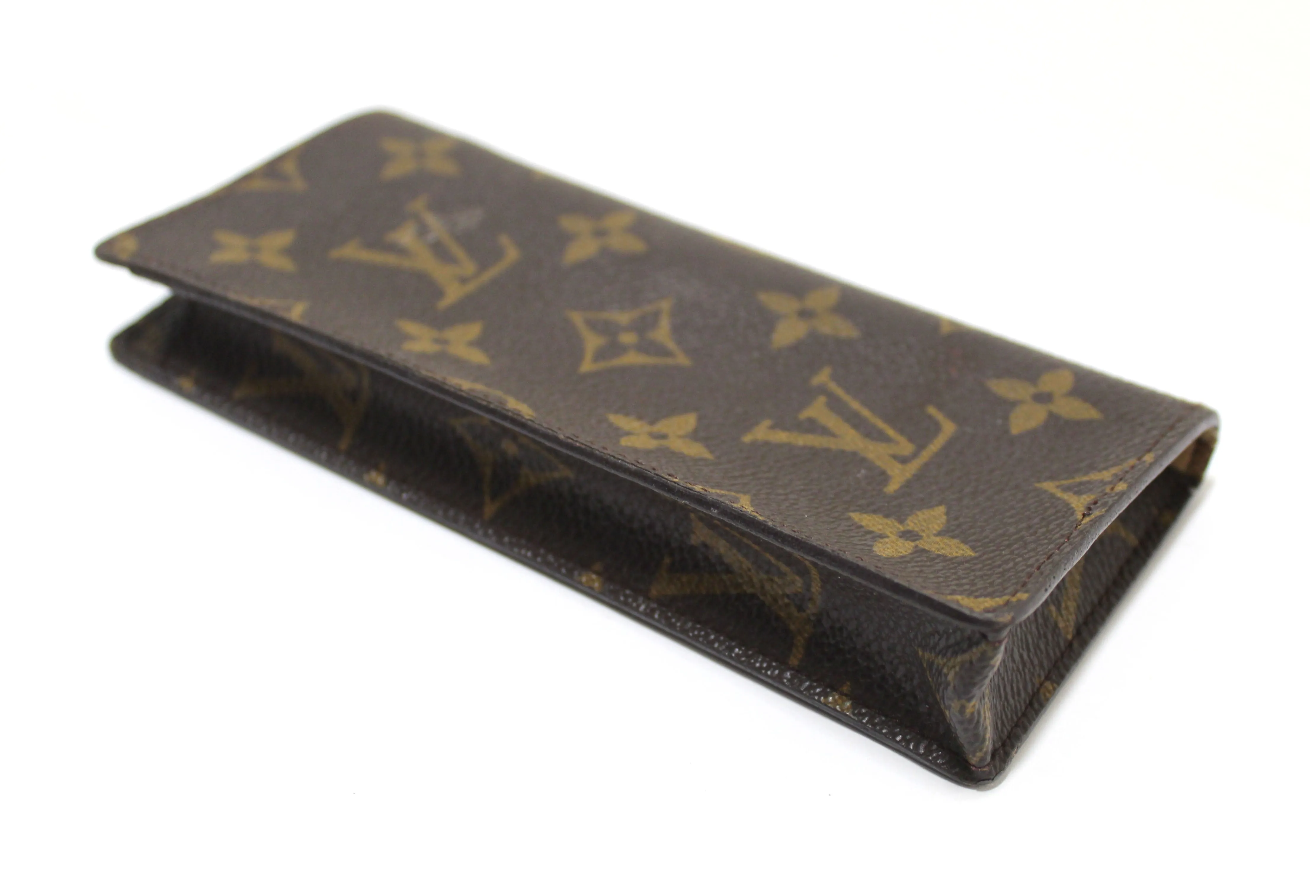 Authentic Louis Vuitton Classic Monogram Canvas Glasses Case