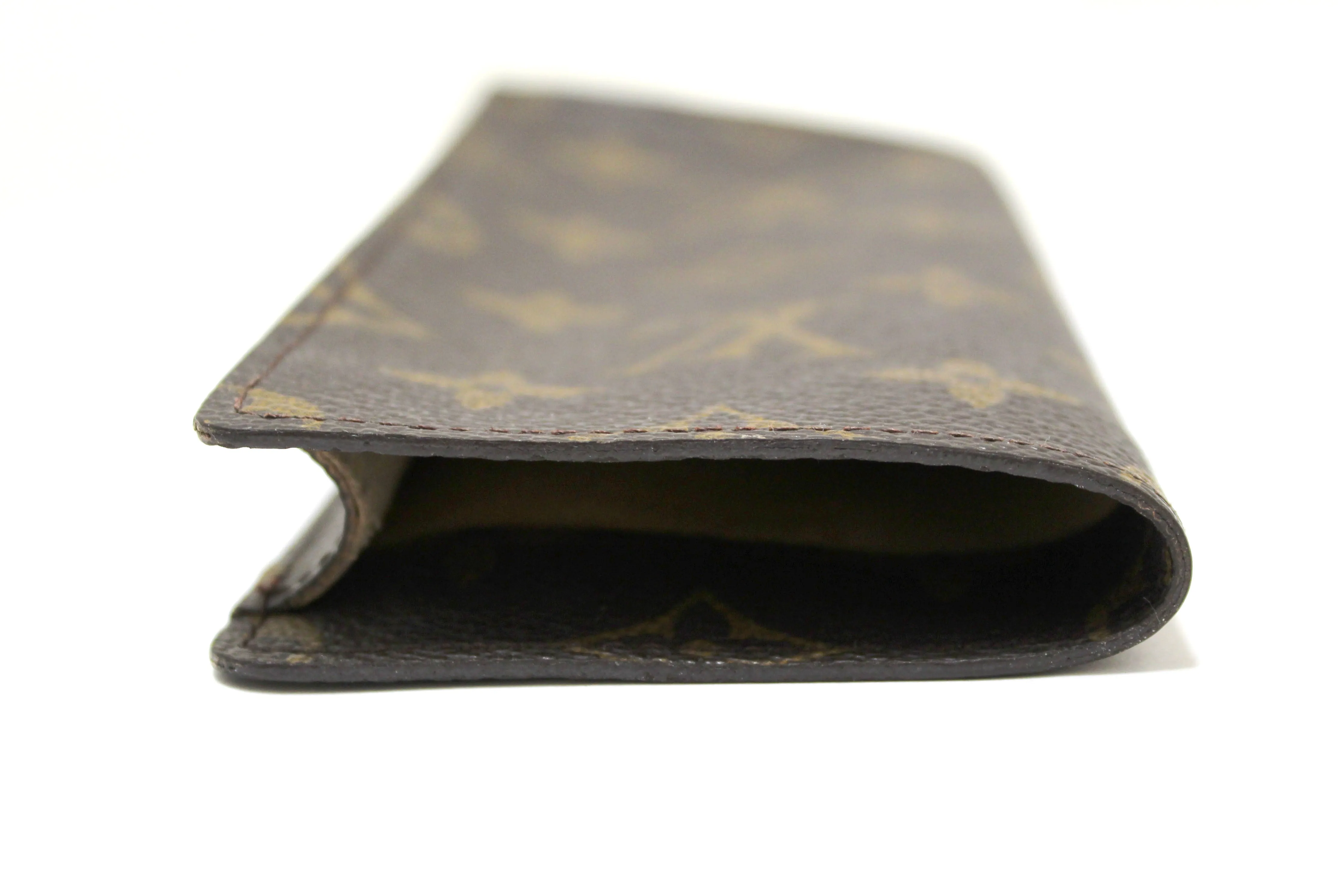 Authentic Louis Vuitton Classic Monogram Canvas Glasses Case
