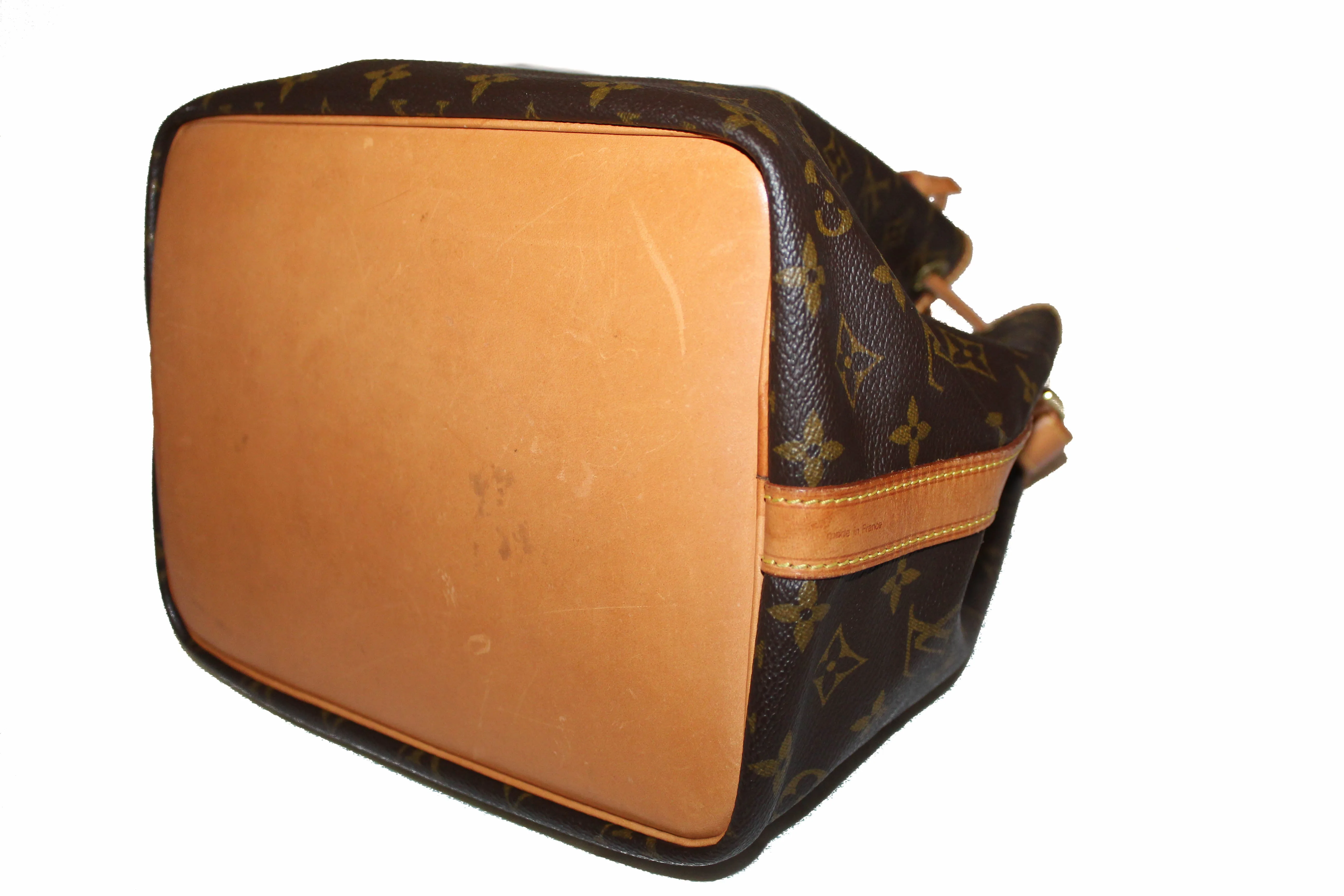 Authentic Louis Vuitton Classic Monogram Petit Noe Drawstring Shoulder Bag