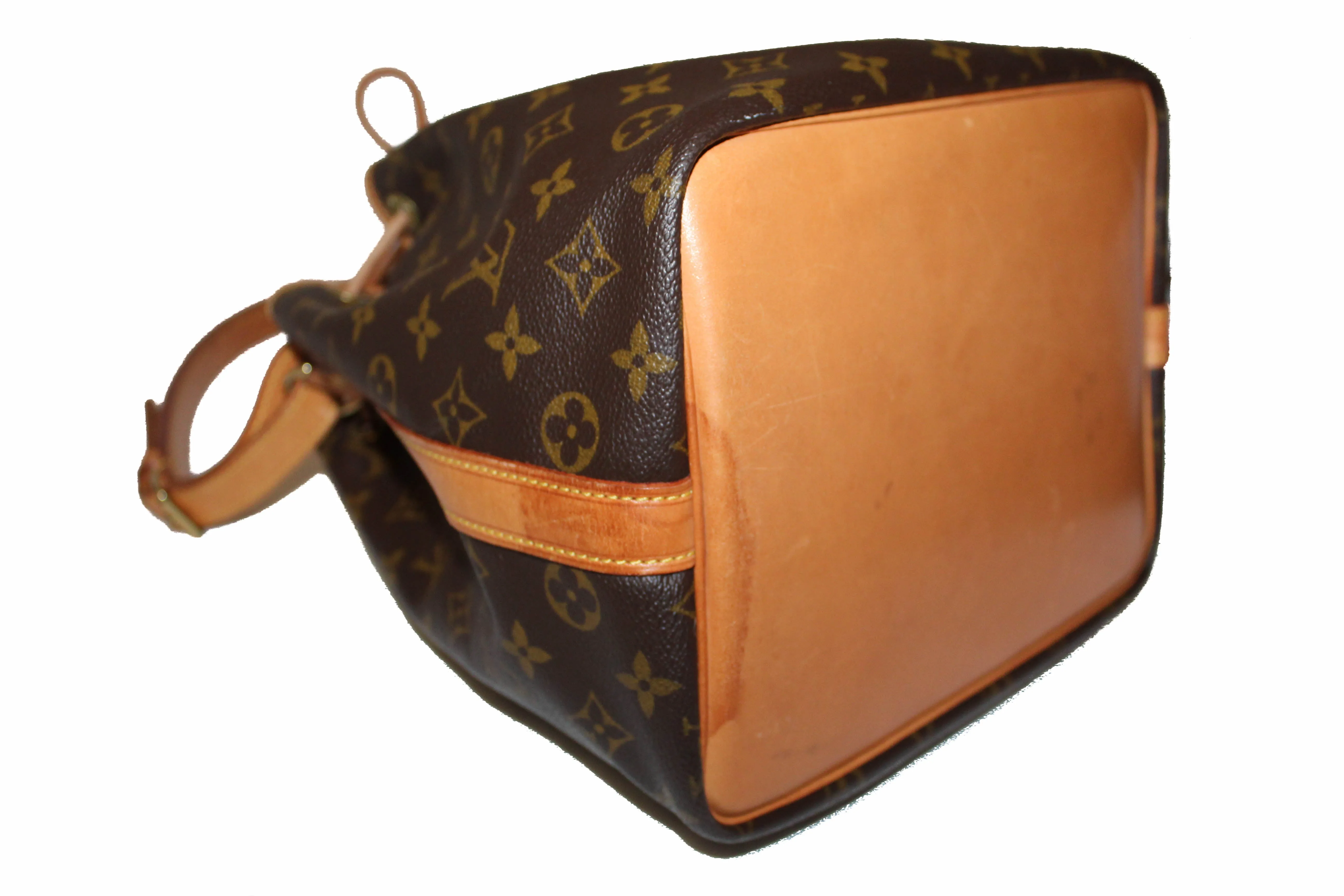 Authentic Louis Vuitton Classic Monogram Petit Noe Drawstring Shoulder Bag