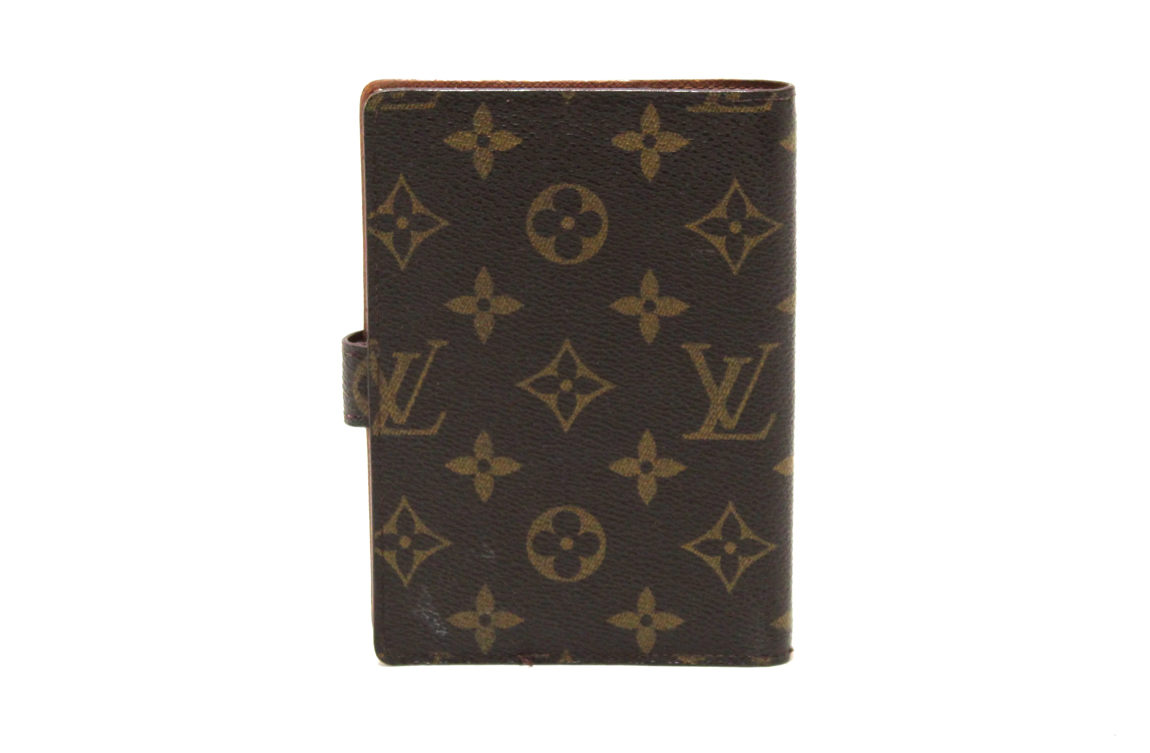 Authentic Louis Vuitton Monogram Canvas Small Ring Agenda Cover