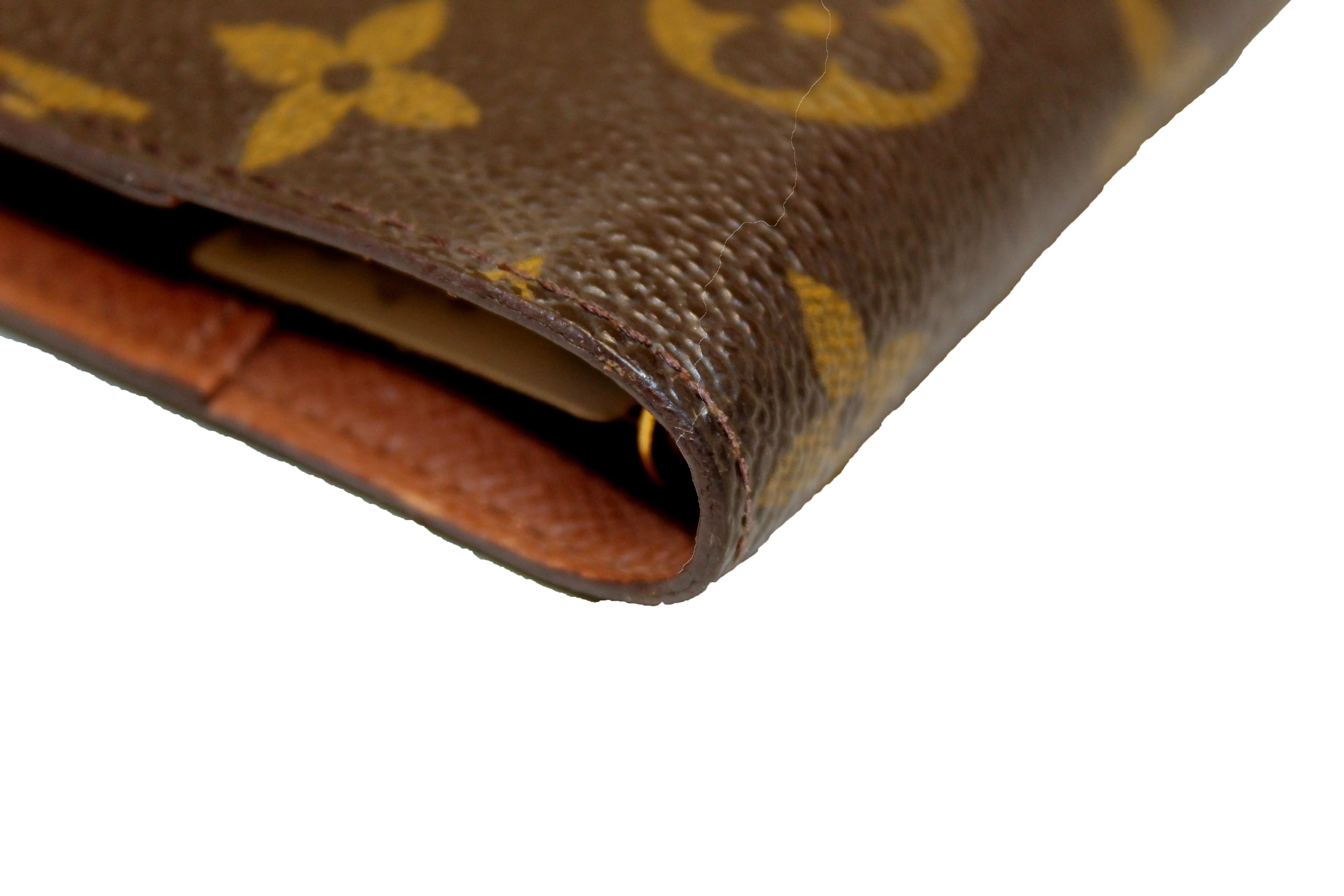 Authentic Louis Vuitton Monogram Canvas Small Ring Agenda Cover