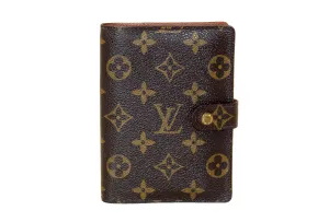 Authentic Louis Vuitton Monogram Canvas Small Ring Agenda Cover
