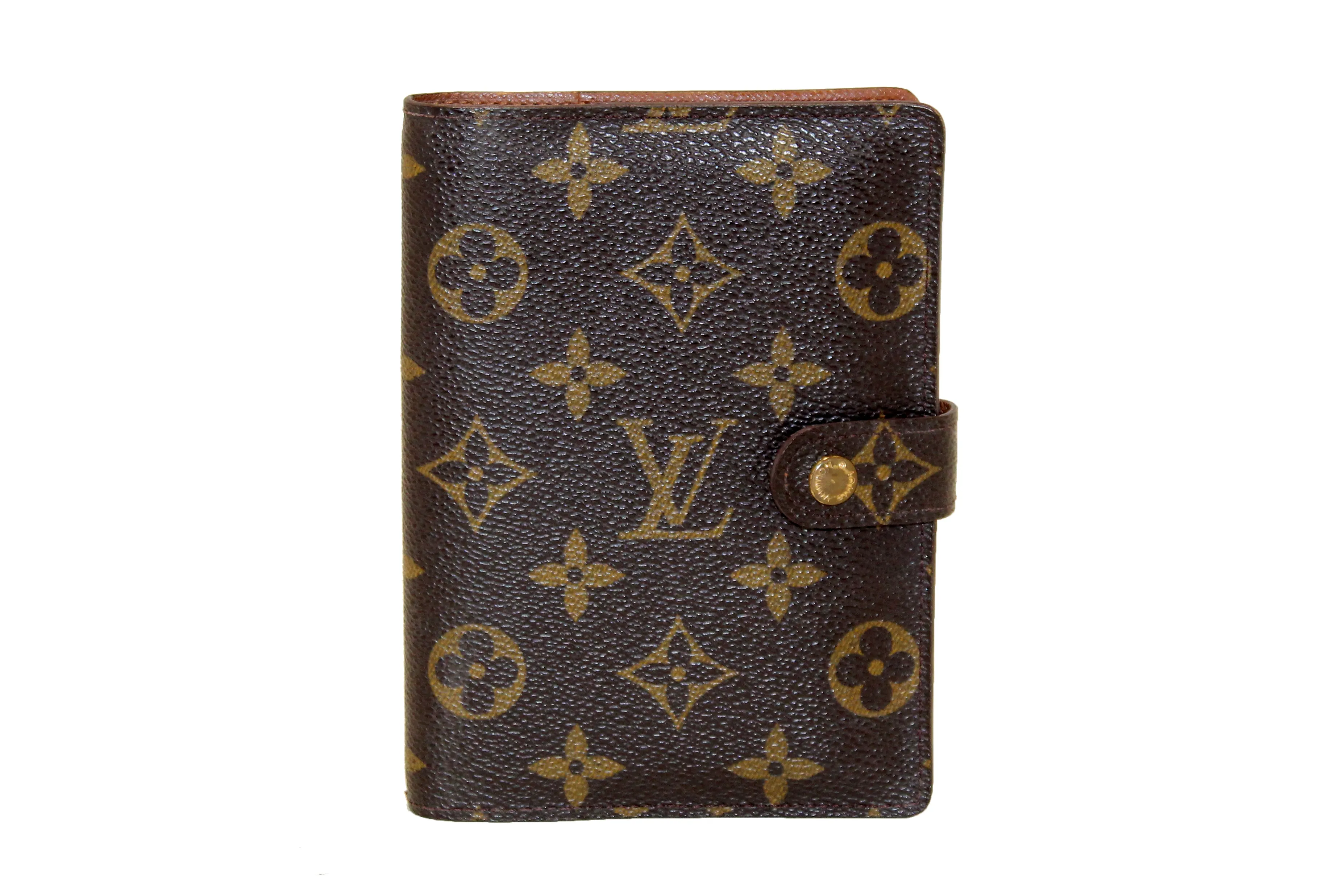 Authentic Louis Vuitton Monogram Canvas Small Ring Agenda Cover