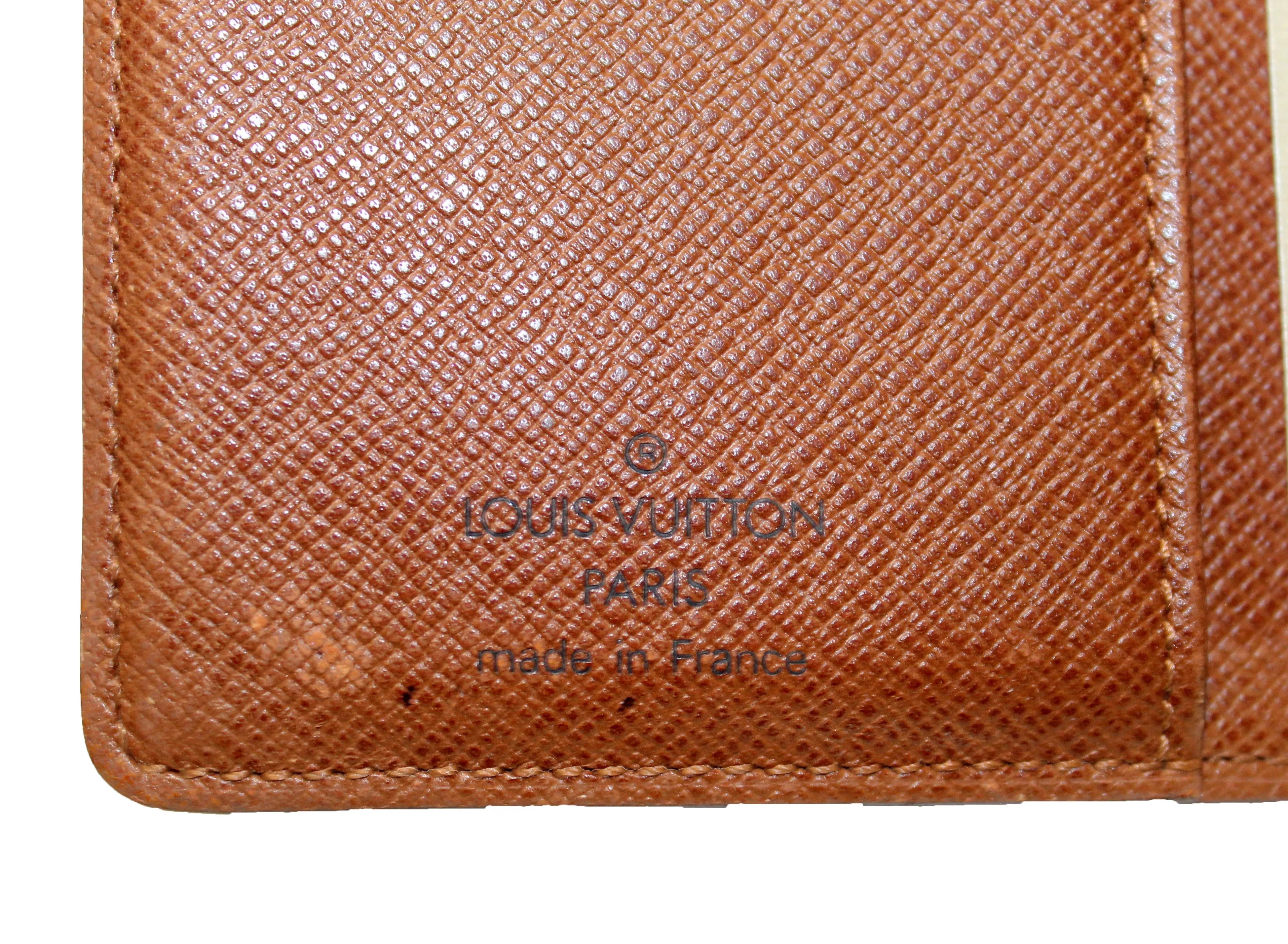 Authentic Louis Vuitton Monogram Canvas Small Ring Agenda Cover