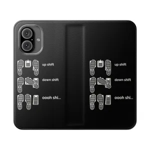 Automotive Enthusiast Flip Cover Phone Case for Car Lovers