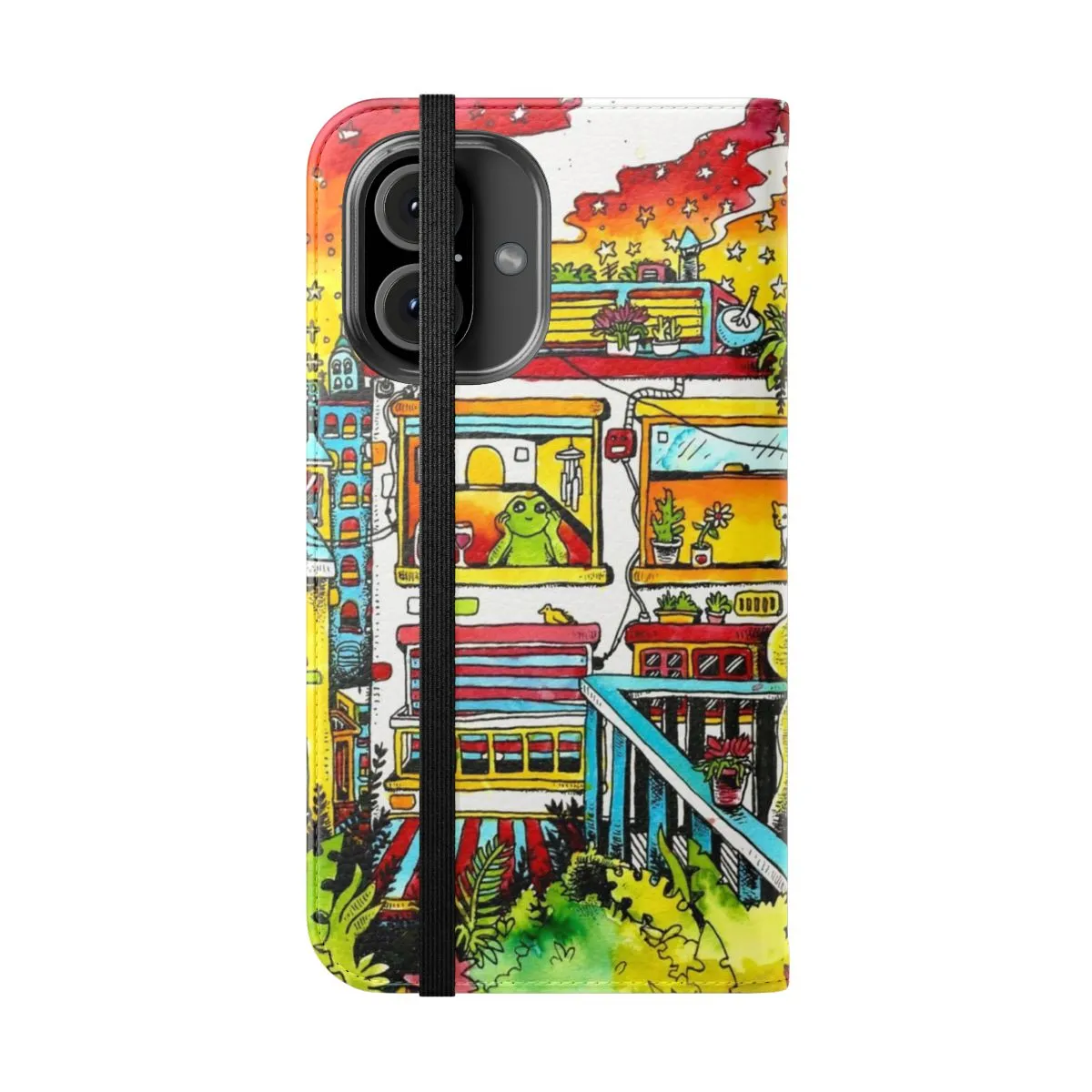 Balcony Flip Cover Phone Case for Smartphones