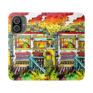 Balcony Flip Cover Phone Case for Smartphones