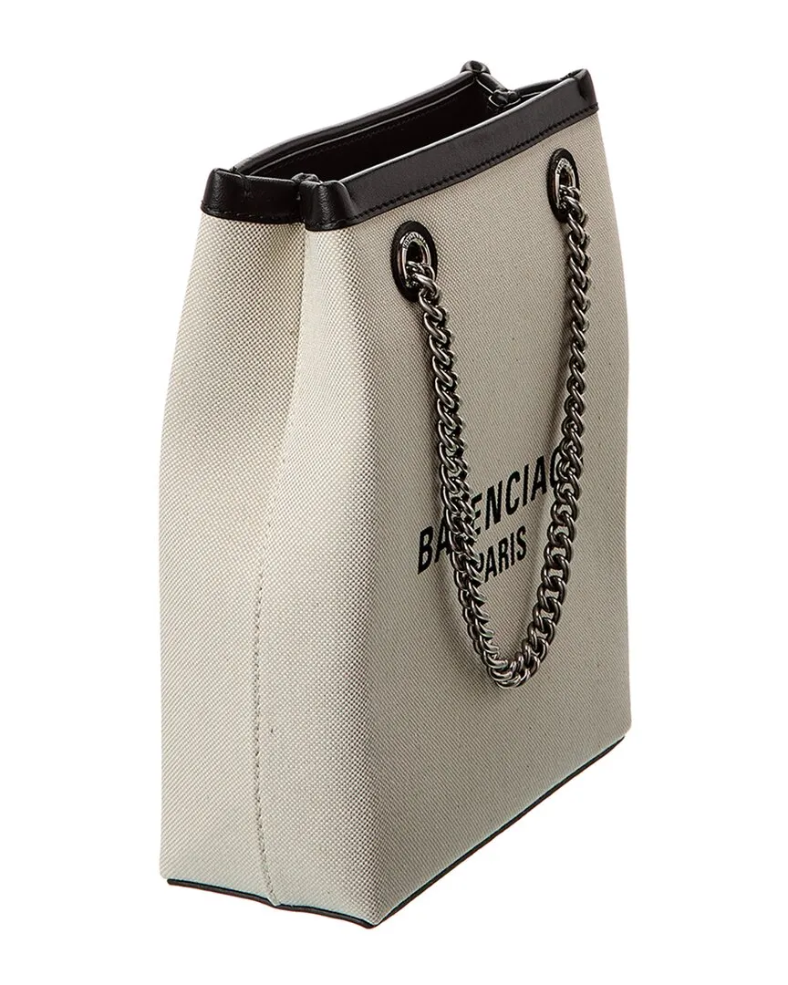 Balenciaga Duty Free Canvas & Leather Phone Holder