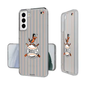 Baltimore Orioles 1954-1963 - Cooperstown Collection Pinstripe Clear Phone Case
