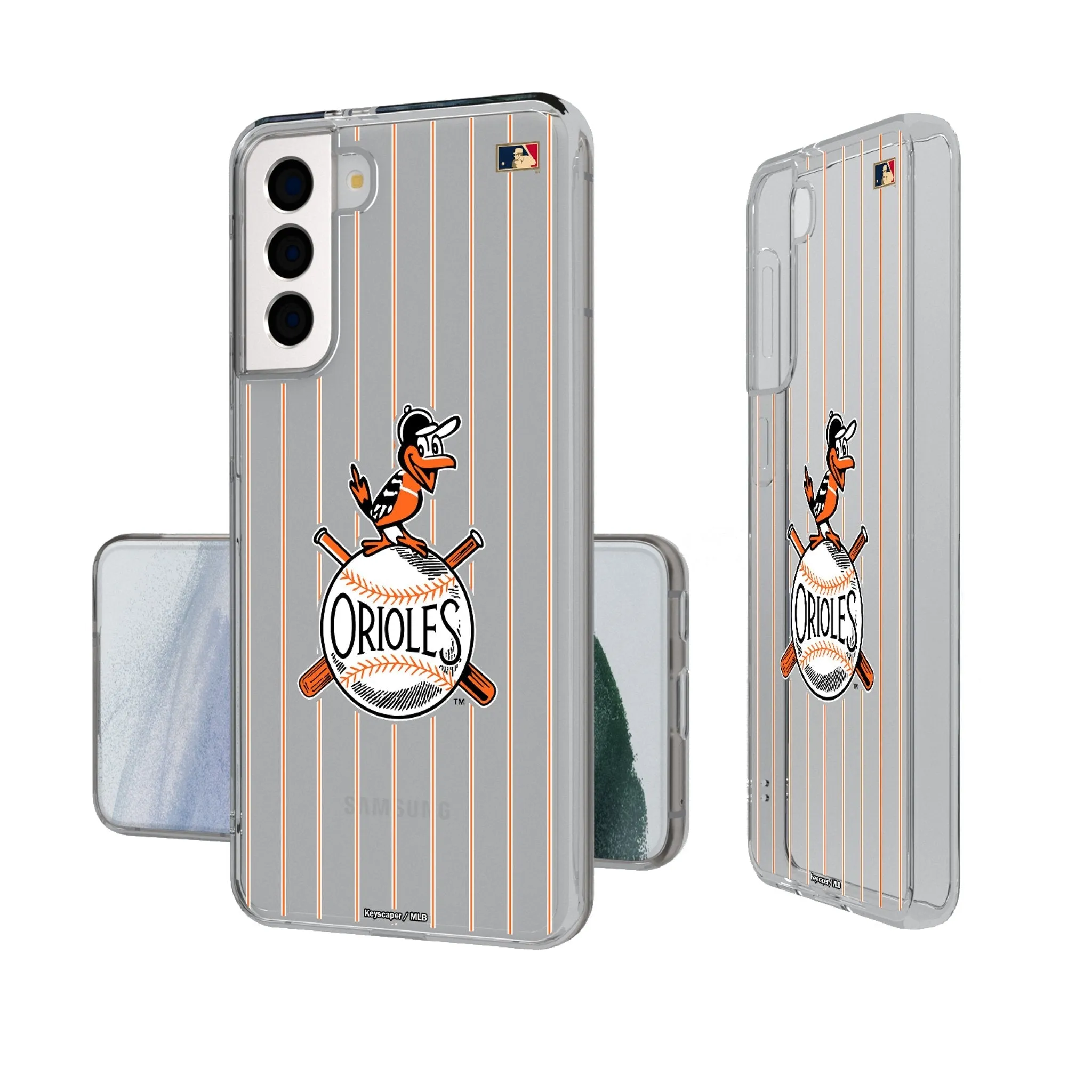 Baltimore Orioles 1954-1963 - Cooperstown Collection Pinstripe Clear Phone Case