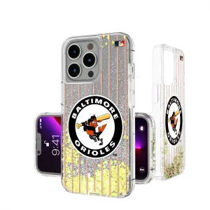 Baltimore Orioles 1966-1969 - Cooperstown Collection Pinstripe Glitter Phone Case