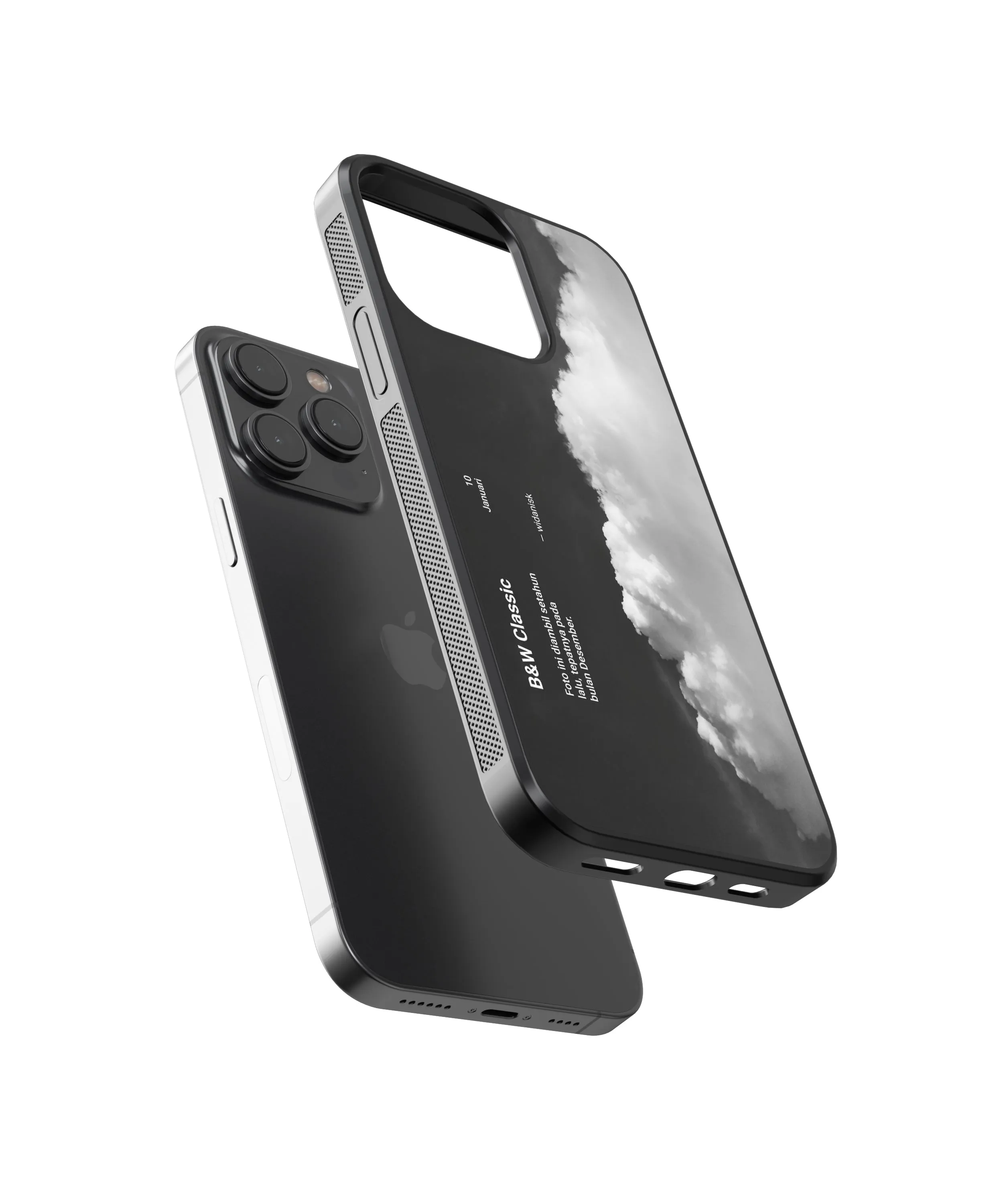 B&W Classic Abstract Glass Phone Case Cover