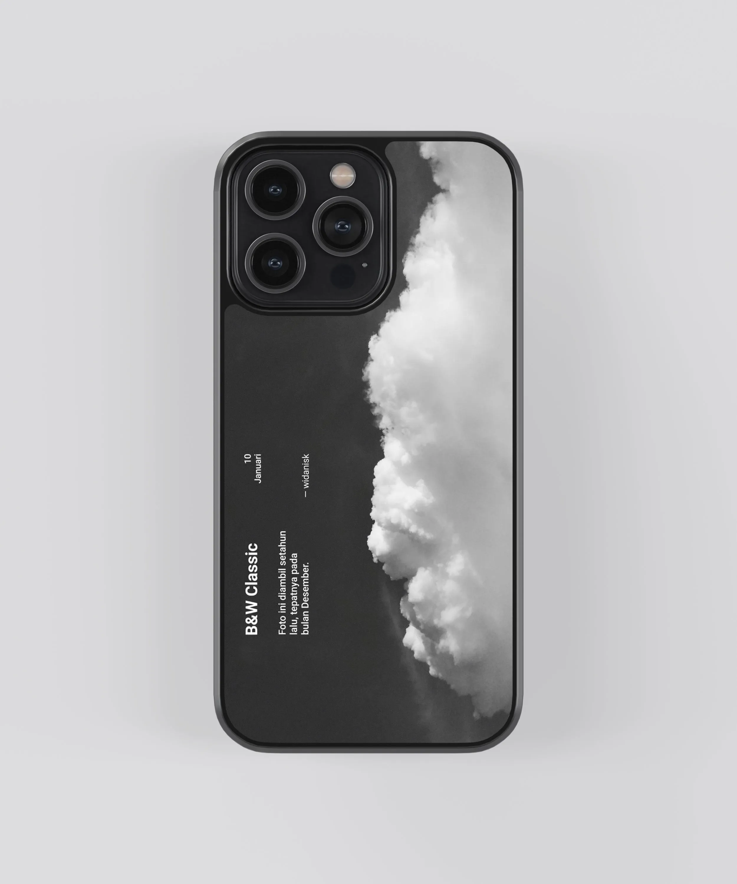 B&W Classic Abstract Glass Phone Case Cover