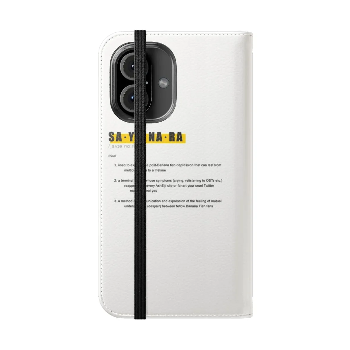 Banana Fish-Inspired Sayonara Definition Phone Case