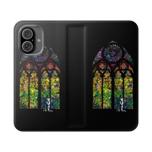 Banksy-Inspired Colorful Stained Glass Phone Case